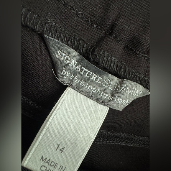 Christopher & Banks Signature Slimming Black Top - Picture 3 of 3